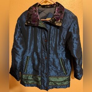 VTG current seen Stylish Blue and Green Women's Jacket